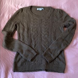 Knitted brown sweater